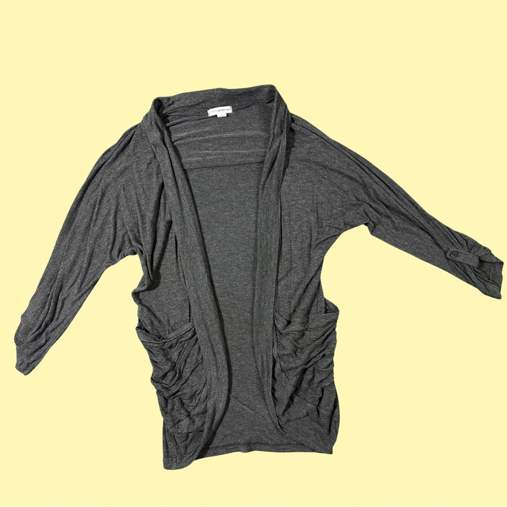 Zenana Outfitters Charcoal Cardigan